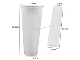 Molde silicona florero alto rayado BM3588 (1)